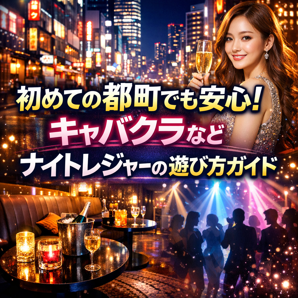 初めての都町でも安心！キャバクラなどナイトレジャーの遊び方ガイド
