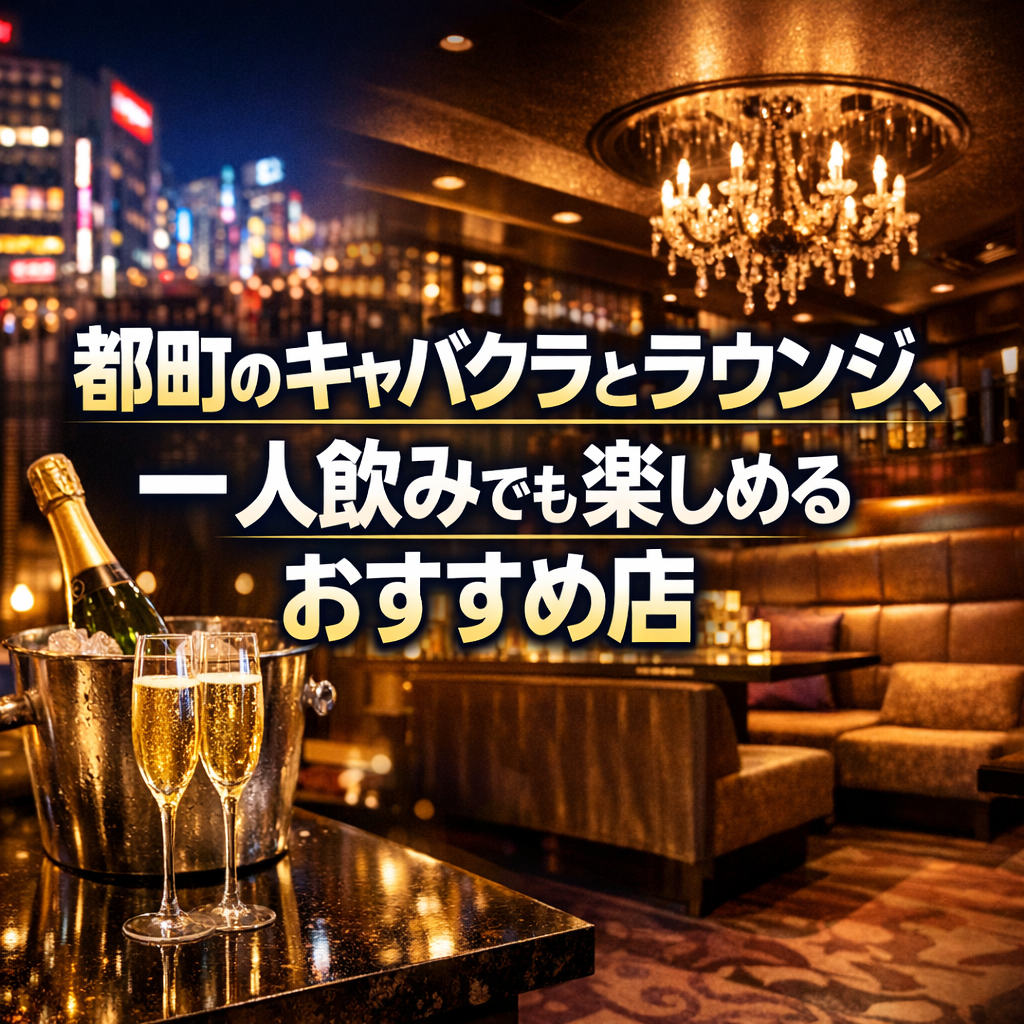 都町のキャバクラとラウンジ、一人飲みでも楽しめるおすすめ店