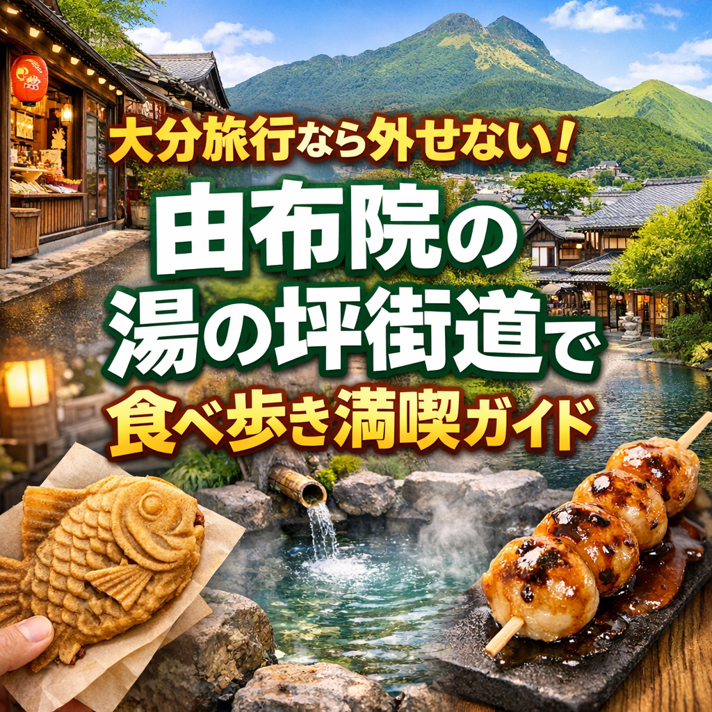 大分旅行なら外せない！由布院の湯の坪街道で食べ歩き満喫ガイド