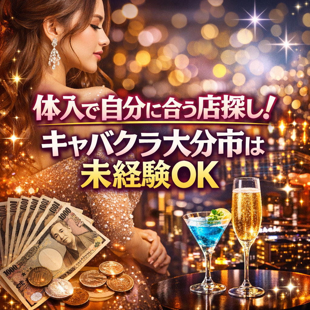 体入で自分に合う店探し！キャバクラ大分市は未経験OK