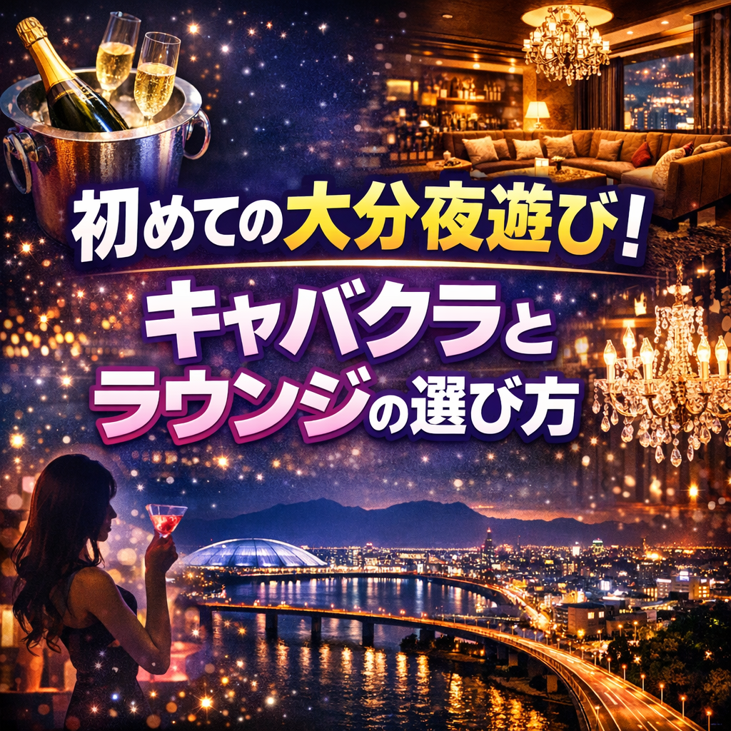 初めての大分夜遊び！キャバクラとラウンジの選び方